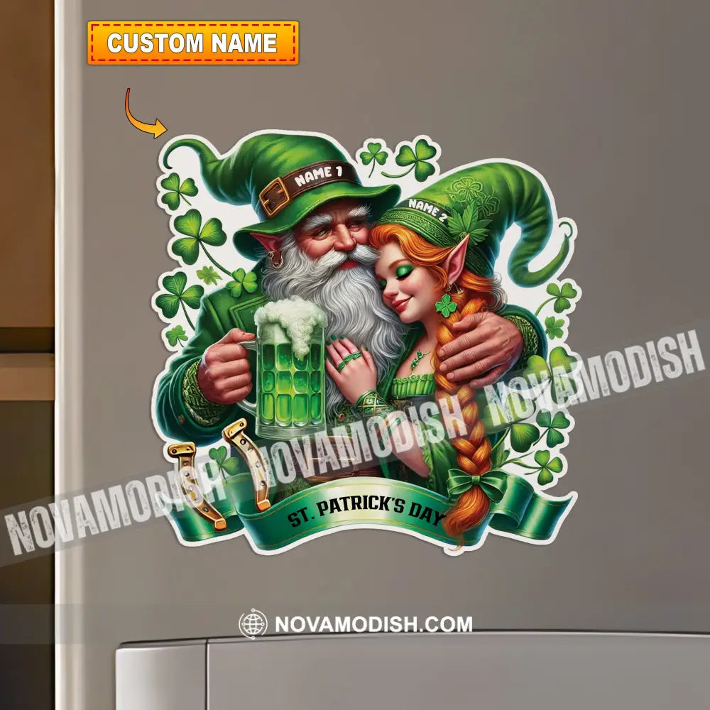 St Patrick’s Day Couple Fridge Magnet - Personalized