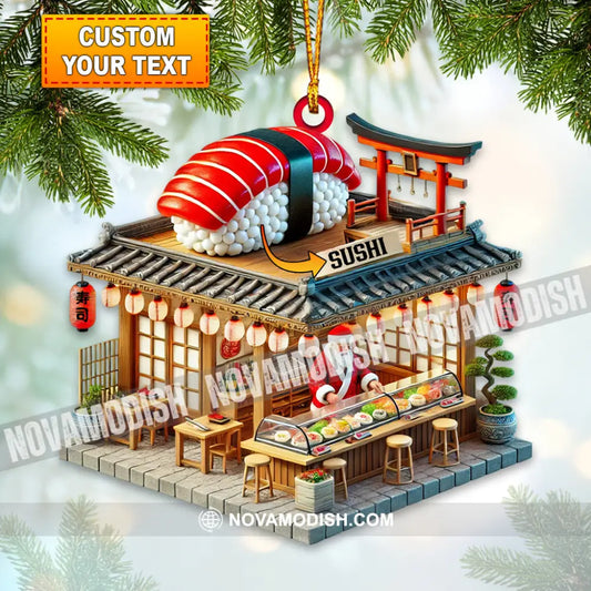 Sushi Shop Home Decor Christmas Ornament Personalized 3.54’’ / 1