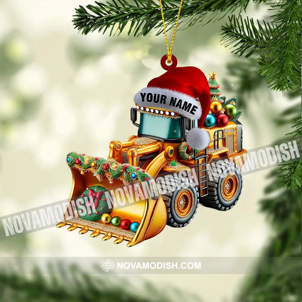 Sweet Snow Plow Home Decor Christmas Ornament Personalized