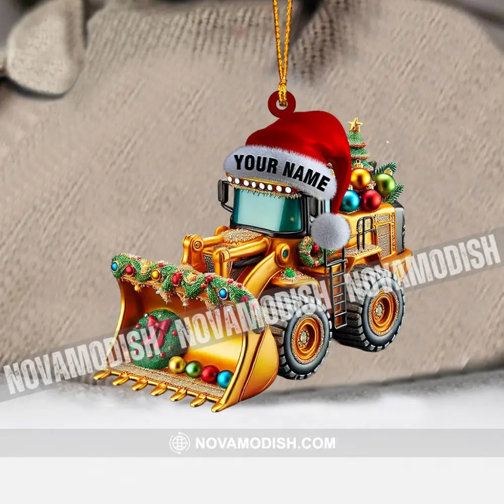 Sweet Snow Plow Home Decor Christmas Ornament Personalized