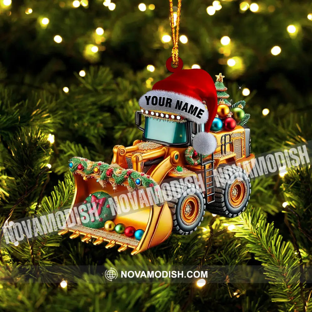 Sweet Snow Plow Home Decor Christmas Ornament Personalized