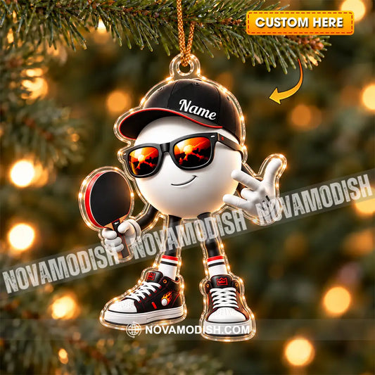 Table Tennis Home Decor Christmas Ornament Personalized Ornament - 3.54’’ / 1 Ornament - Ornament