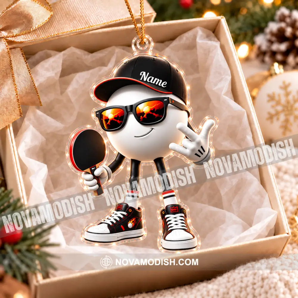 Table Tennis Home Decor Christmas Ornament Personalized Ornament - Ornament