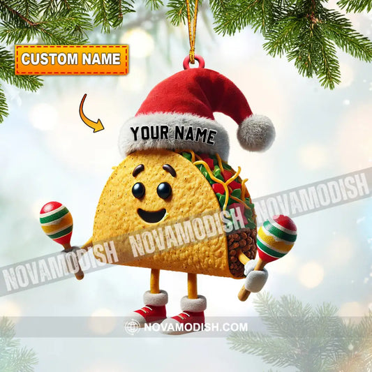 Taco Christmas Home Decor Ornament Personalized