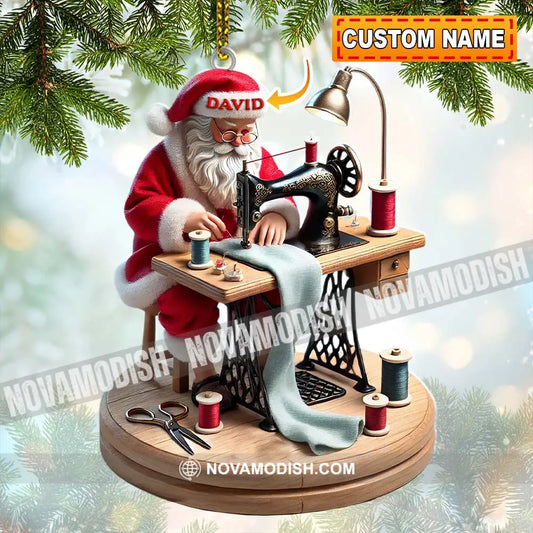 Tailor Santa Christmas Ornament Personalized 3.54’’ / 1