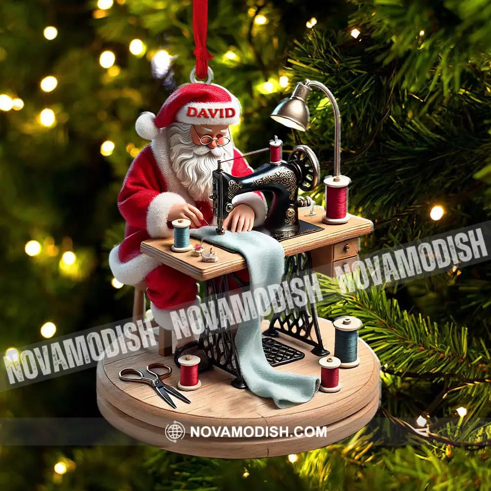 Tailor Santa Christmas Ornament Personalized