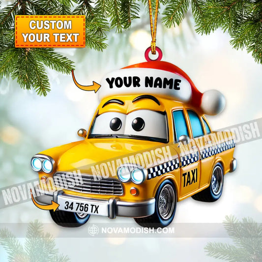 Taxi Driver Christmas Ornament Personalized 3.54’’ / 1