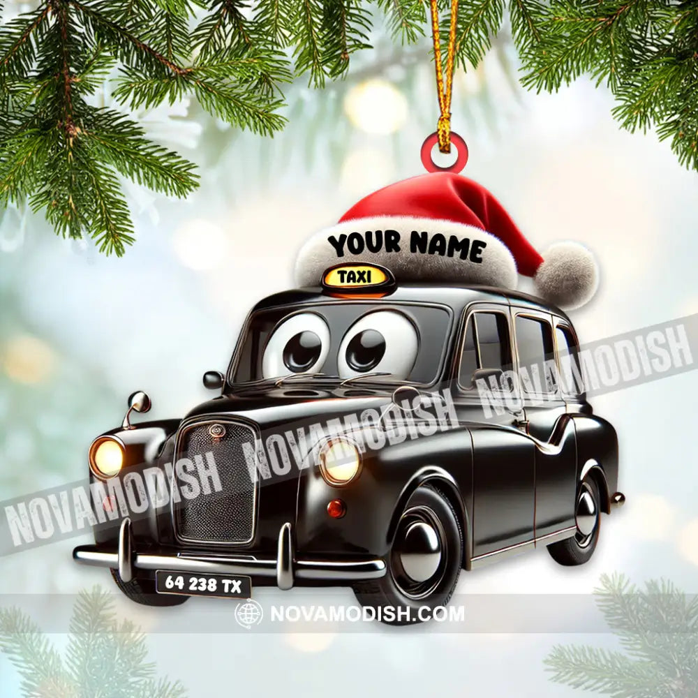 Taxi Old Car Home Decor Christmas Ornament Personalized