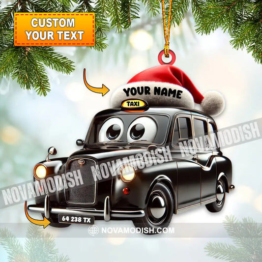 Taxi Old Car Home Decor Christmas Ornament Personalized 3.54’’ / 1