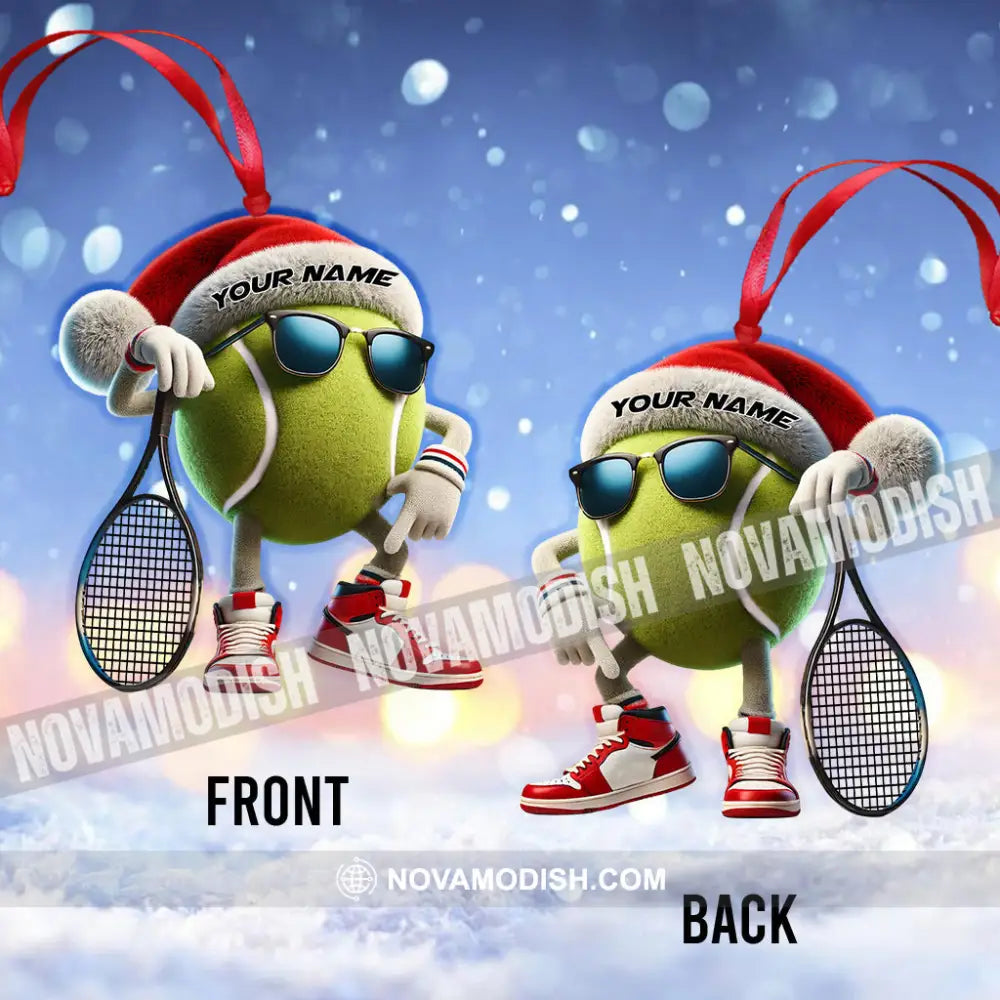 Tennis Ball Home Decor Christmas Ornament Personalized