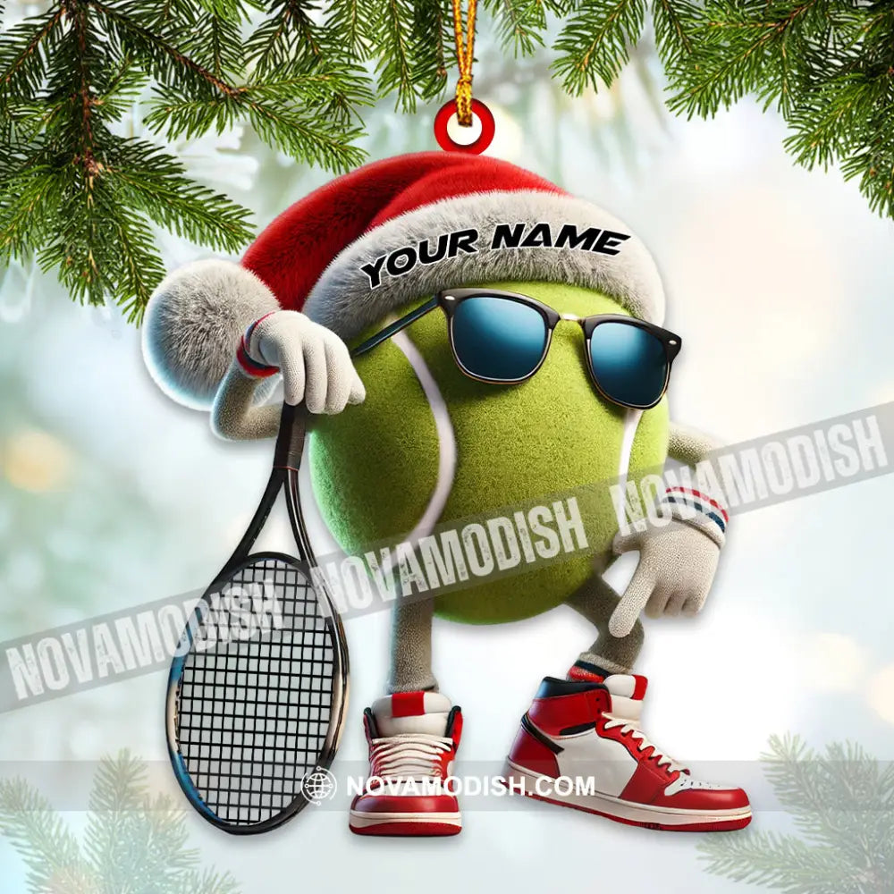 Tennis Ball Home Decor Christmas Ornament Personalized