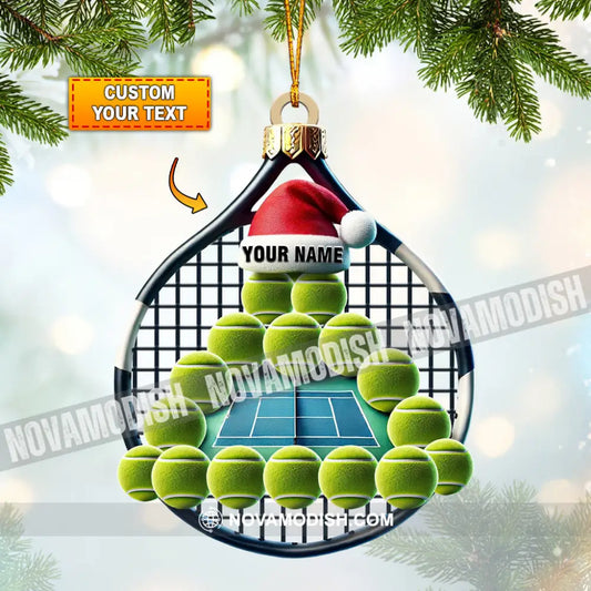 Tennis Balls Christmas Home Decor Ornament Personalized 3.54’’ / 1