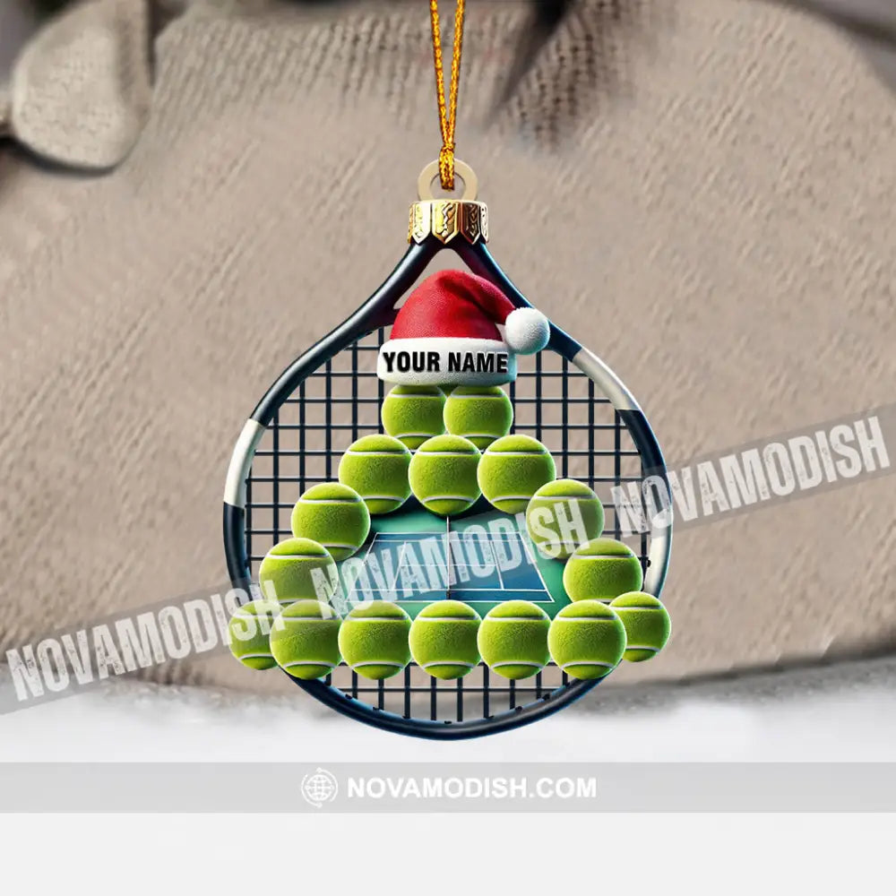 Tennis Balls Christmas Home Decor Ornament Personalized