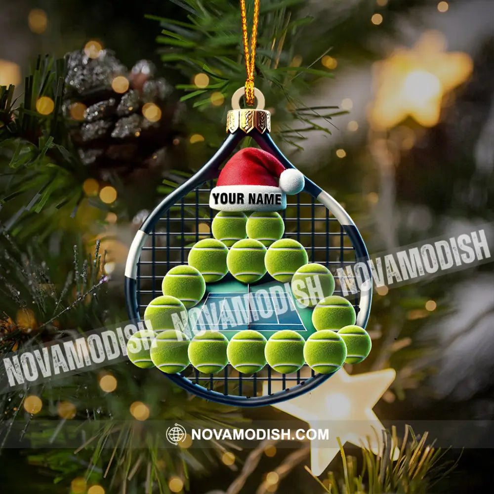 Tennis Balls Christmas Home Decor Ornament Personalized