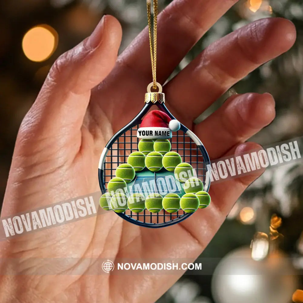 Tennis Balls Christmas Home Decor Ornament Personalized