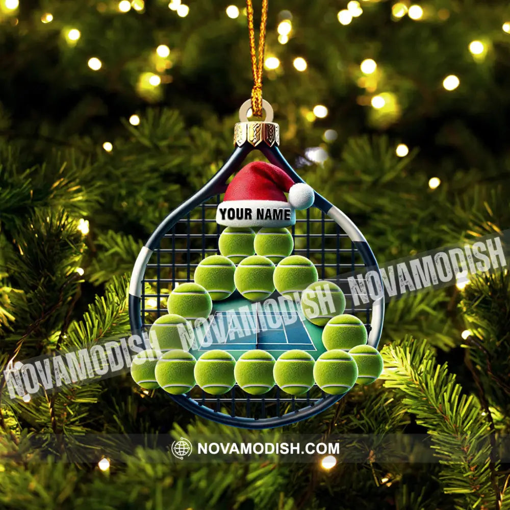 Tennis Balls Christmas Home Decor Ornament Personalized