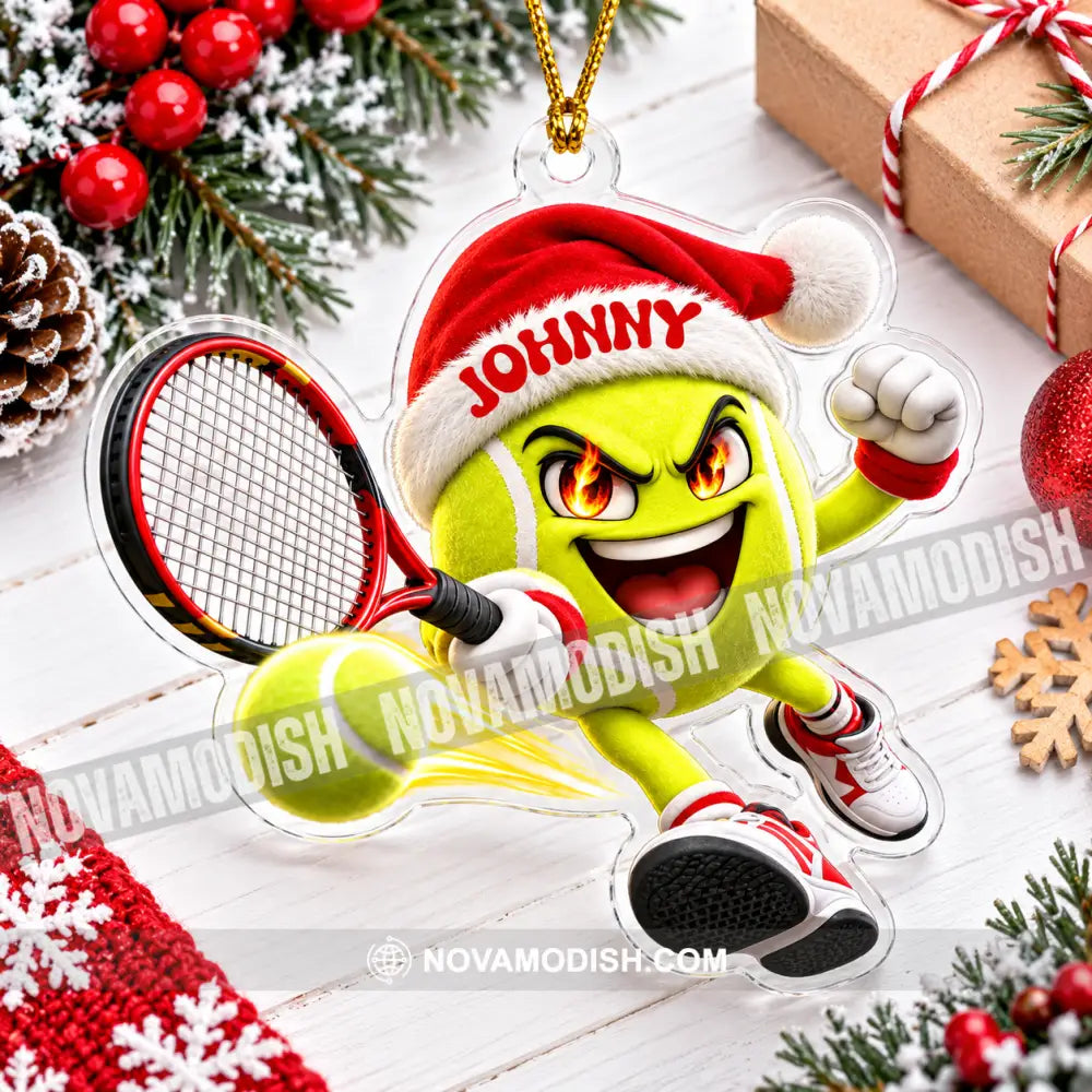 Tennis Home Decor Christmas Ornament Personalized Ornament - Ornament