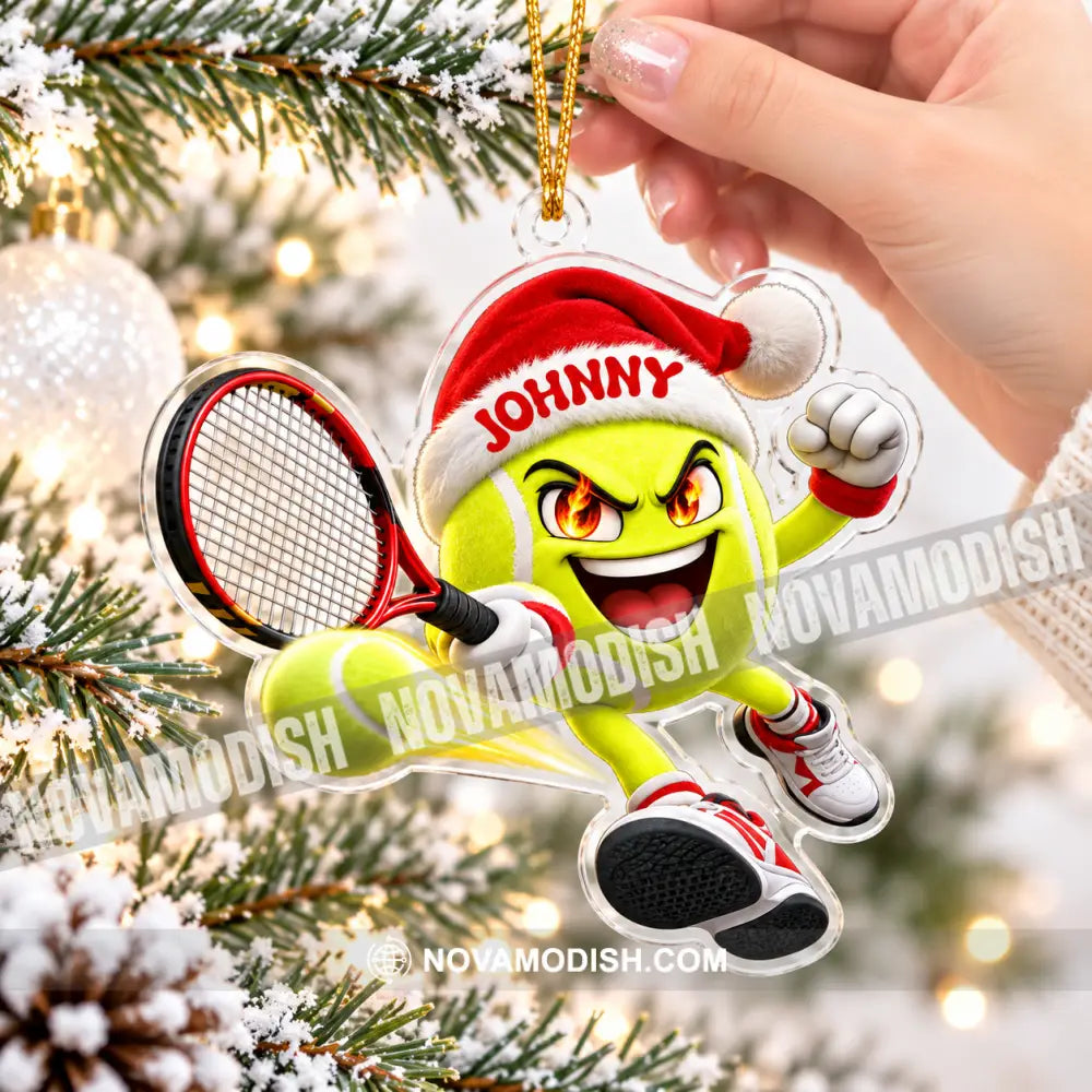 Tennis Home Decor Christmas Ornament Personalized Ornament - Ornament