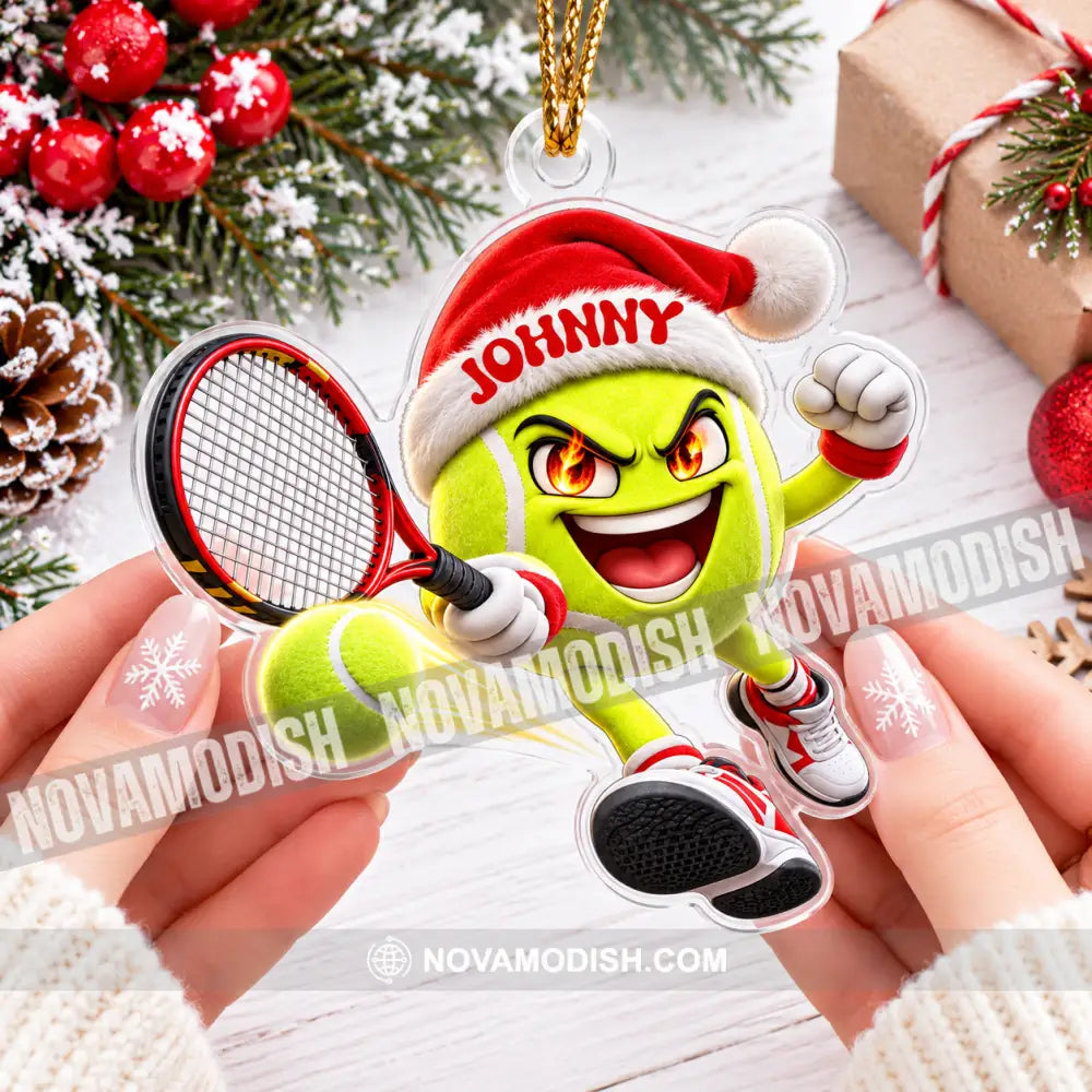 Tennis Home Decor Christmas Ornament Personalized Ornament - Ornament