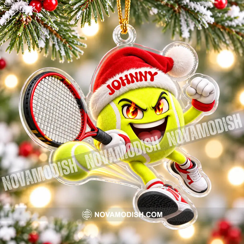 Tennis Home Decor Christmas Ornament Personalized Ornament - Ornament