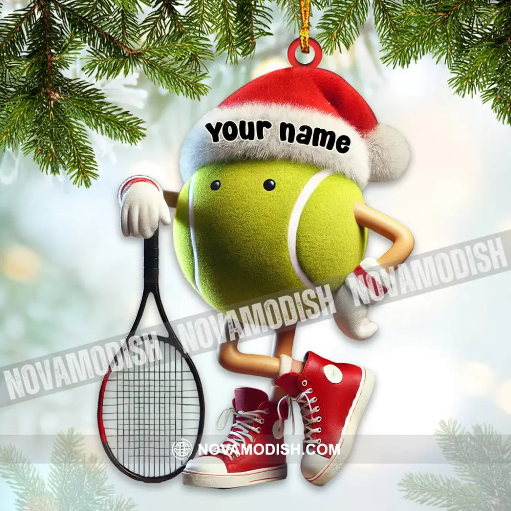 Tennis Ornament Personalized