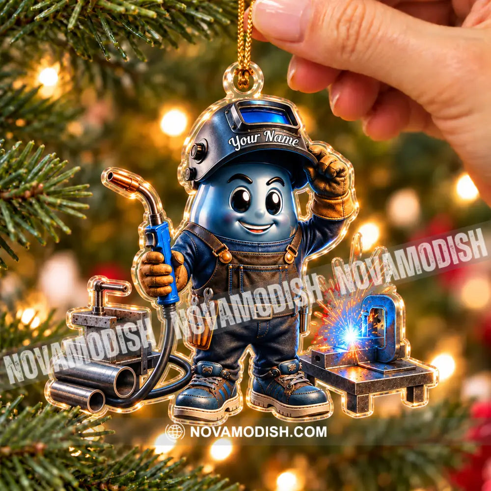The Welder Home Decor Christmas Ornament Personalized Ornament - Ornament