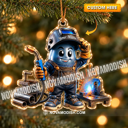 The Welder Home Decor Christmas Ornament Personalized Ornament - 3.54’’ / 1 Ornament - Ornament