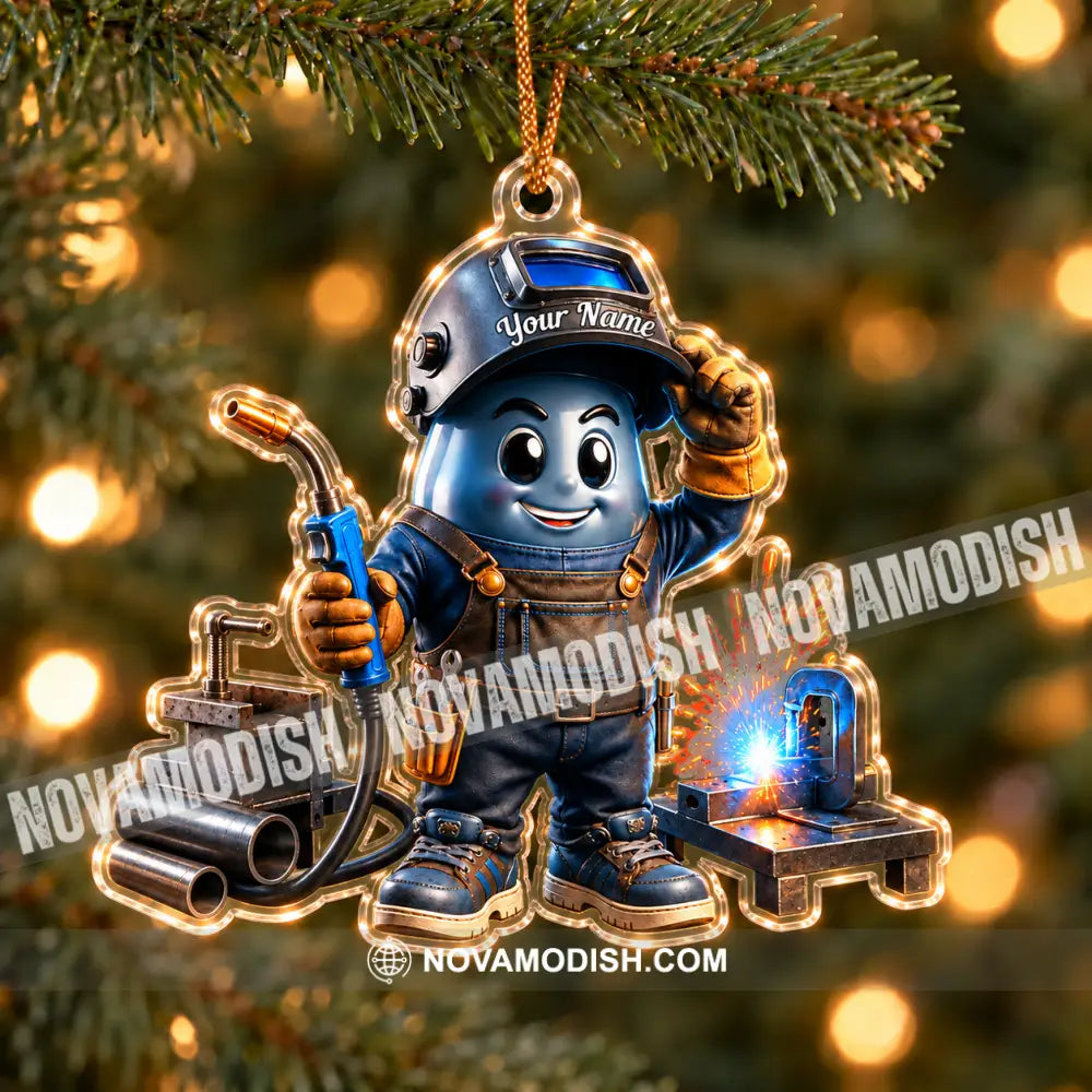 The Welder Home Decor Christmas Ornament Personalized Ornament - Ornament