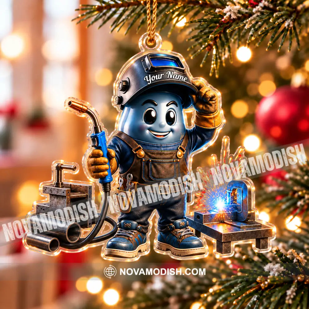 The Welder Home Decor Christmas Ornament Personalized Ornament - Ornament