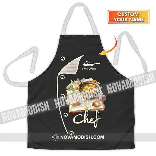 Unisex Apron - Custom Name Apron For Chef - Cooking Recipe