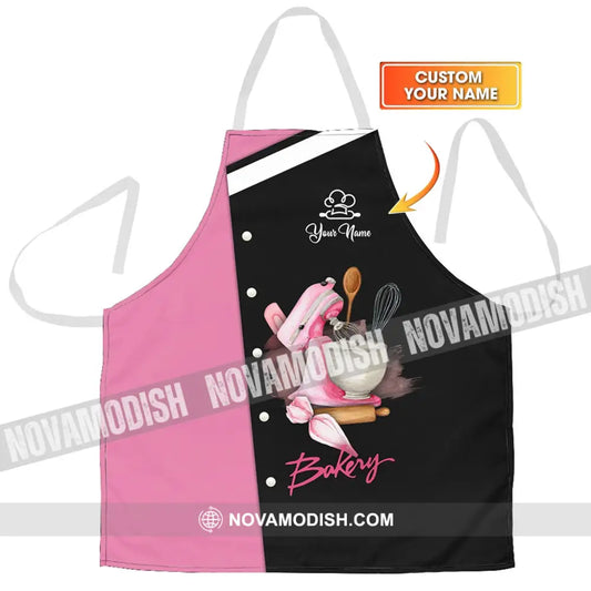 Unisex Apron - Custom Name White Apron - Bakery Apparel