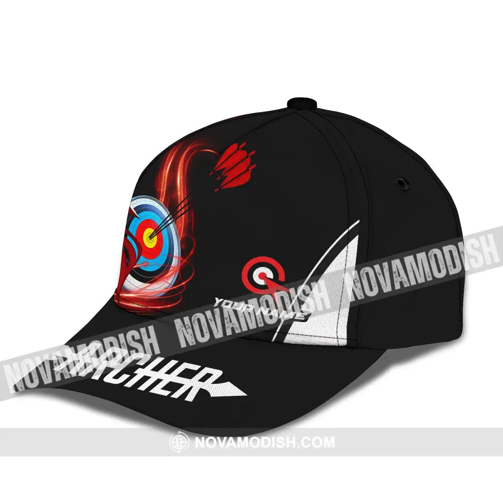 Unisex Cap Custom Archery Sport Cap Red Wave Cap