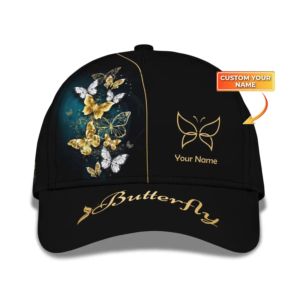 Unisex Cap Custom Butterfly Classic Gift For Lovers T-Shirt