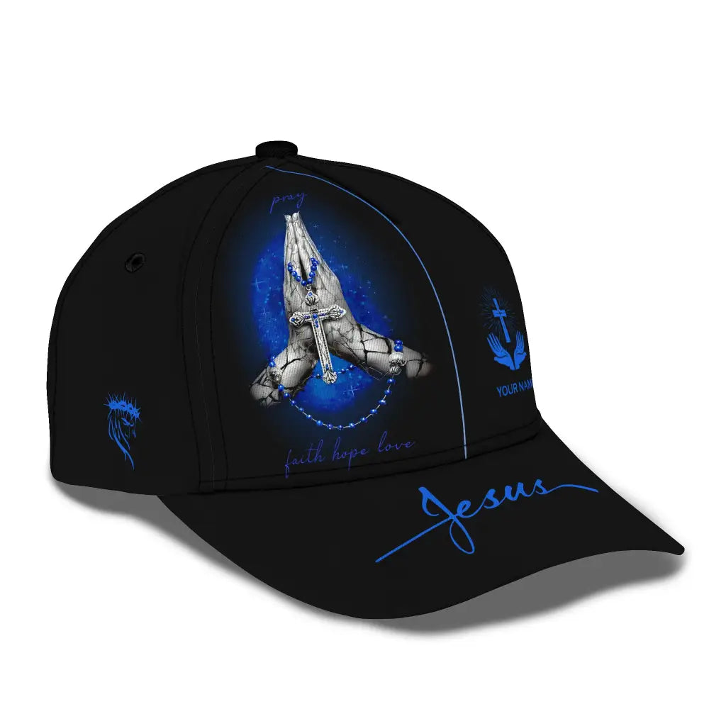 Unisex Cap Custom Jesus Pray Faith Hope Love Classic Gift For Christian T-Shirt
