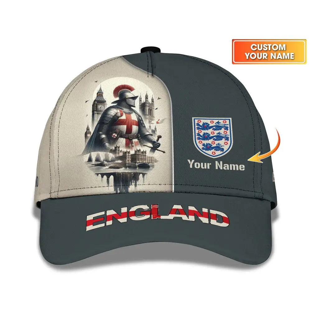 Unisex Cap Custom Name 3D - England Chevalier