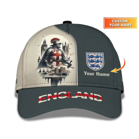 Unisex Cap Custom Name 3D - England Chevalier