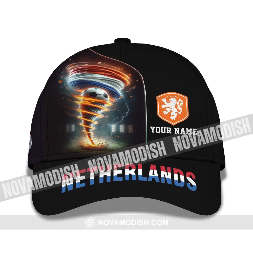 Unisex Cap Custom Name And Number Euro 2024 Cap National Team Netherlands Tornado Cap