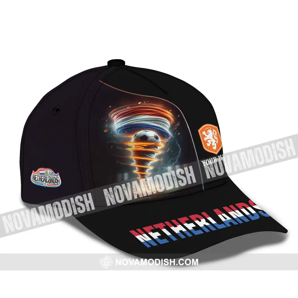 Unisex Cap Custom Name And Number Euro 2024 Cap National Team Netherlands Tornado Cap
