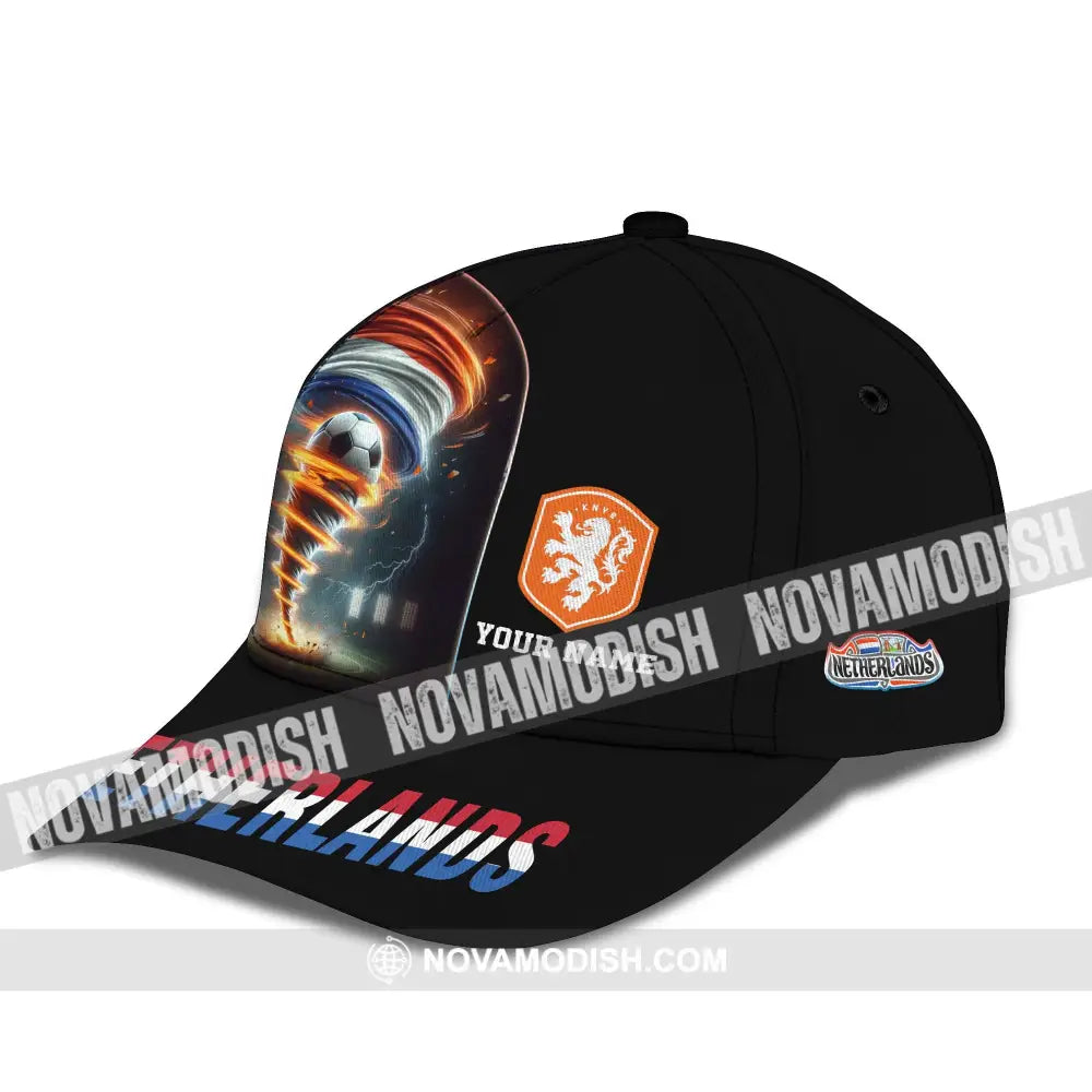 Unisex Cap Custom Name And Number Euro 2024 Cap National Team Netherlands Tornado Cap