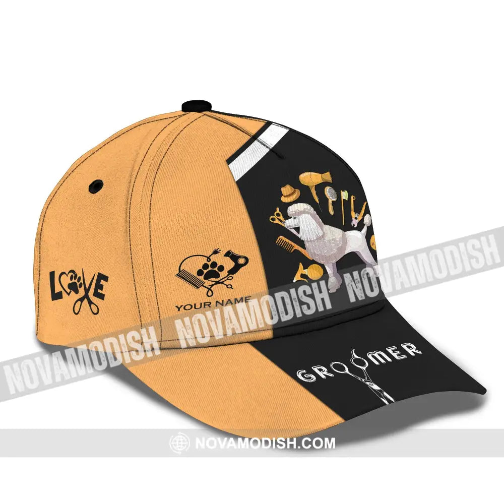 Unisex Cap Custom Name Cap - Gift For Groomer Custom Groomer Name Cap Cap