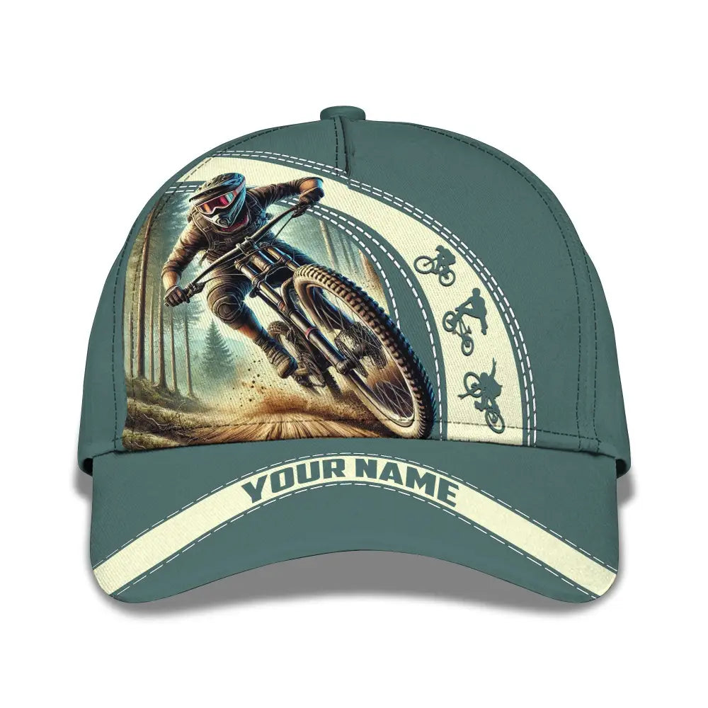 Unisex Cap Custom Name Mountain Bike Hat