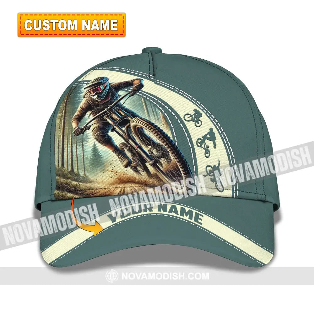 Unisex Cap Custom Name Mountain Bike Hat