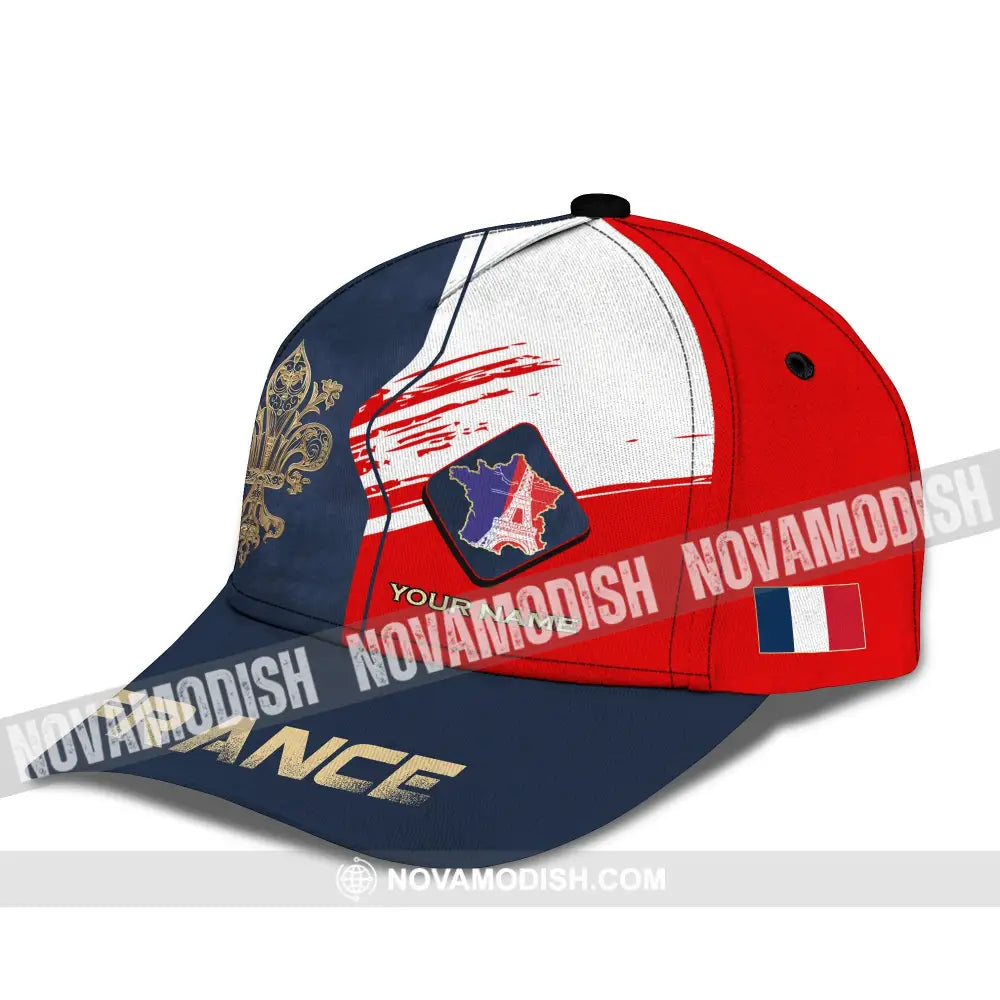 Unisex Cap Custom Name Shirt - France Map Cap Cap