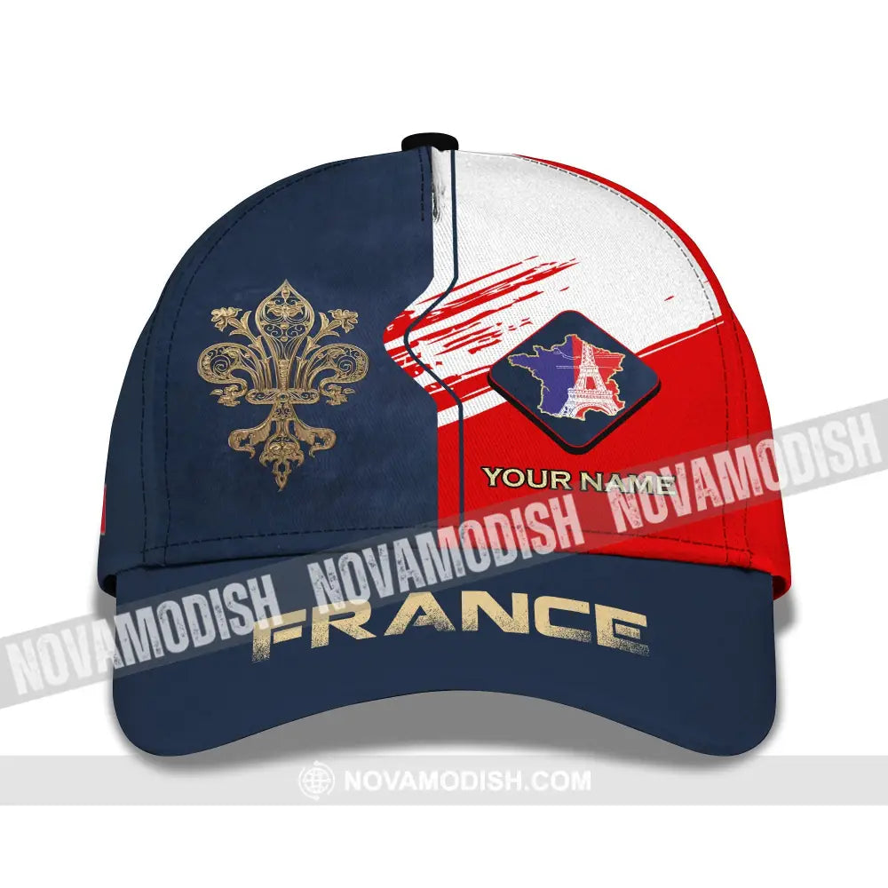 Unisex Cap Custom Name Shirt - France Map Cap Cap