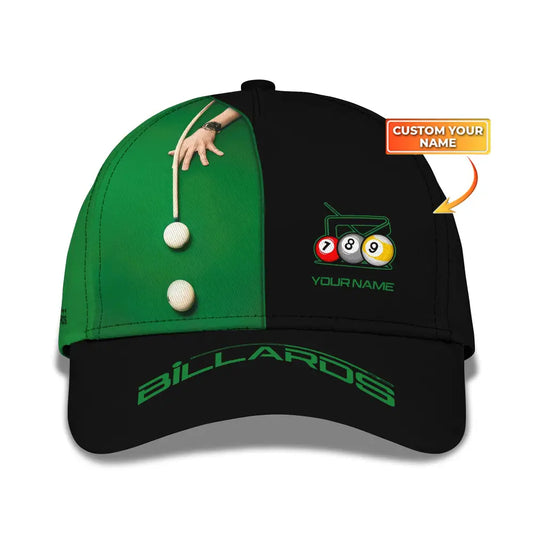 Unisex Cap Personalized Billiard Classic Hat Gift For Lovers T-Shirt