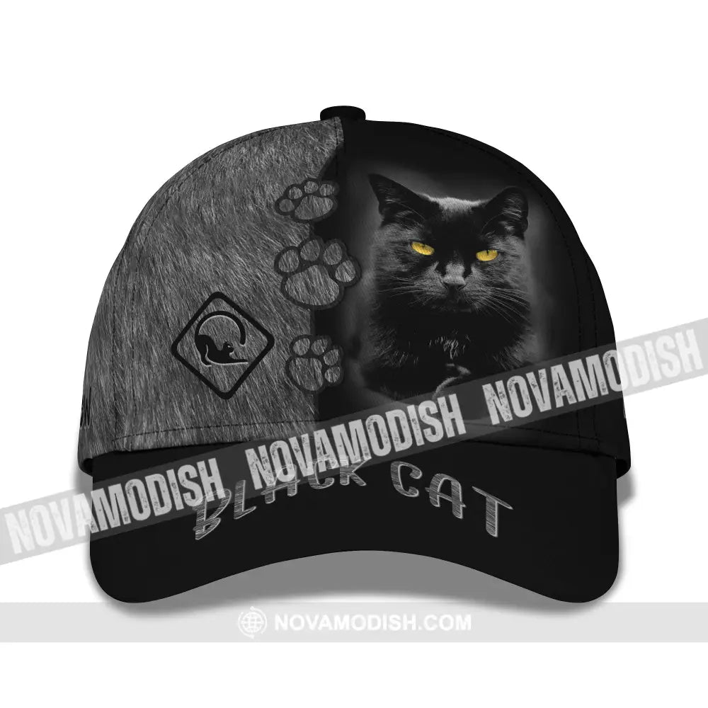 Unisex Classic Cap Black Cat Hat For Lovers T-Shirt