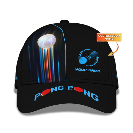 Unisex Classic Cap Custom Name - Ping Pong Club Gifts For Lovers T-Shirt