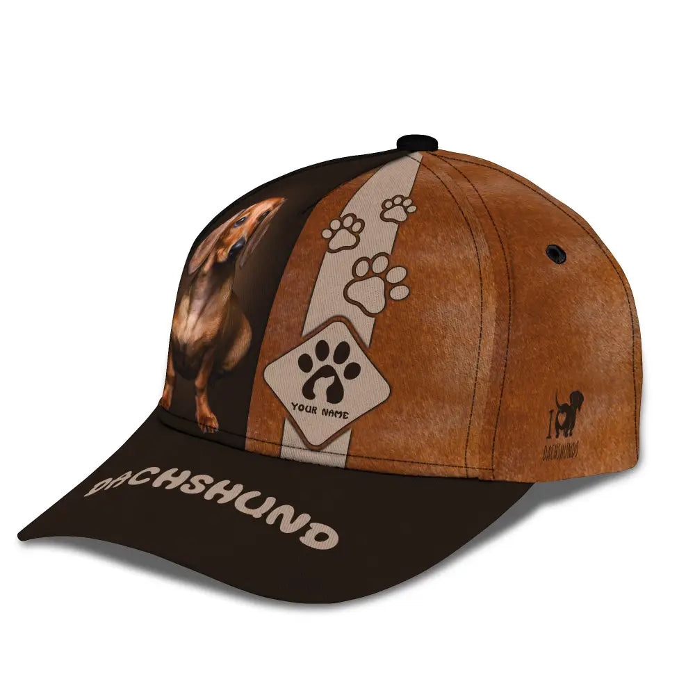 Unisex Classic Cap Dachshund Hat For Dog Lovers T-Shirt