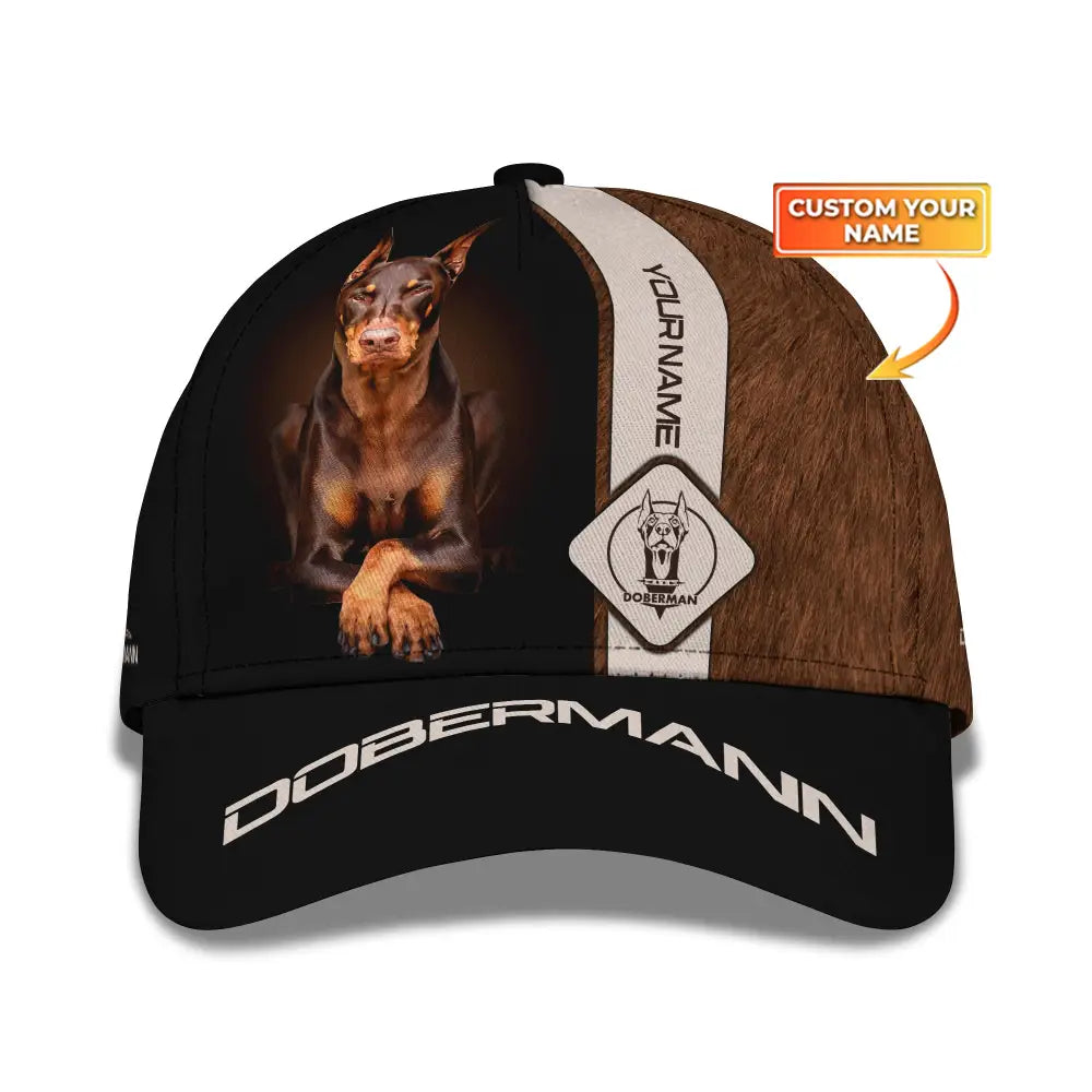 Unisex Classic Cap Dobermann Hat For Dog Lovers T-Shirt