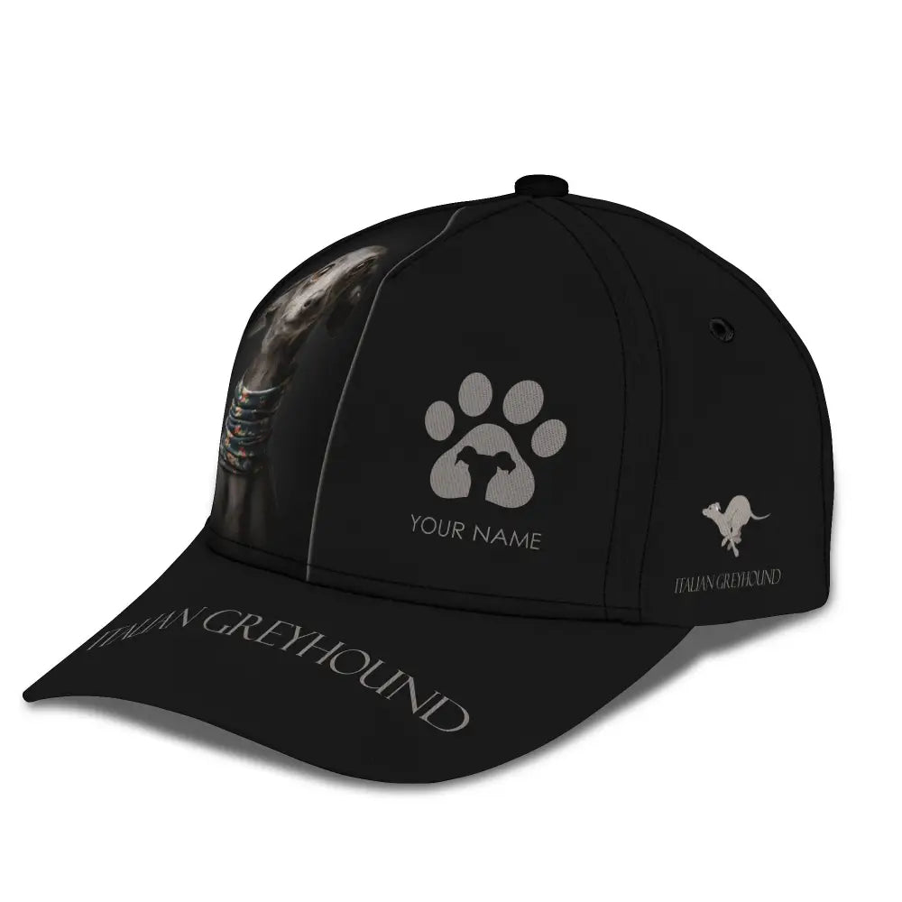 Unisex Classic Cap Italian Greyhound Hat For Dog Lovers T-Shirt